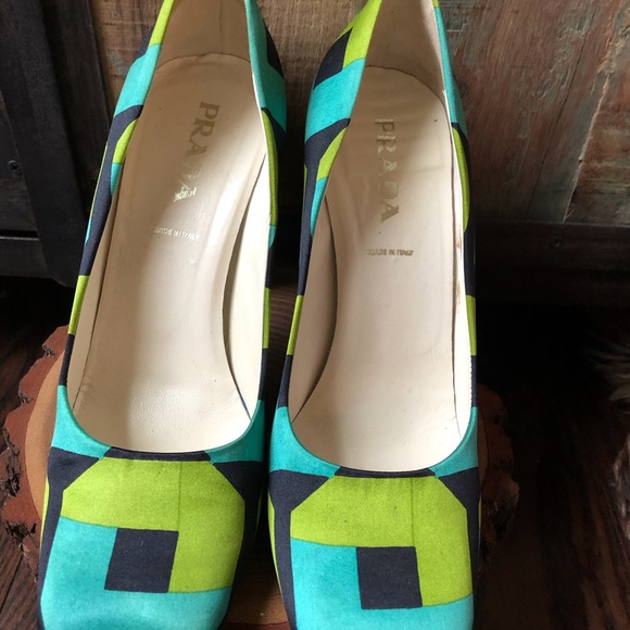 Silk Prada Heels - Picture 2 of 4